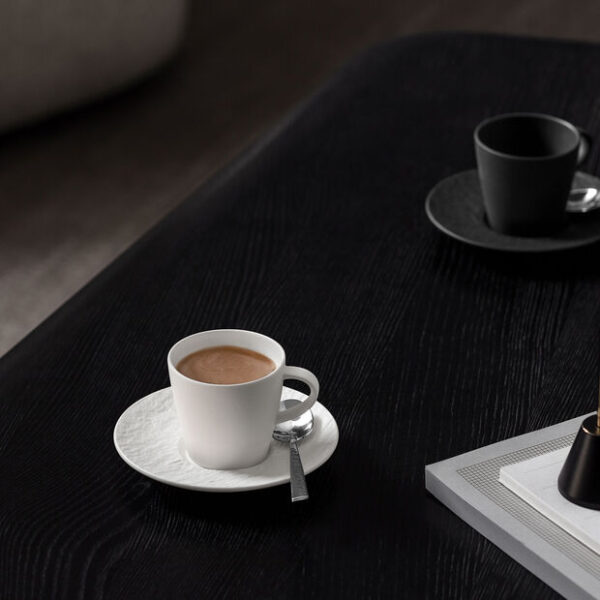 VILLEROY & BOCH Manufacture Rock Piattino per Tazzina Espresso Bianco - immagine 2