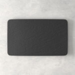 VILLEROY & BOCH Manufacture Rock Piatto da Portata Rettangolare 28 x 17  Nero