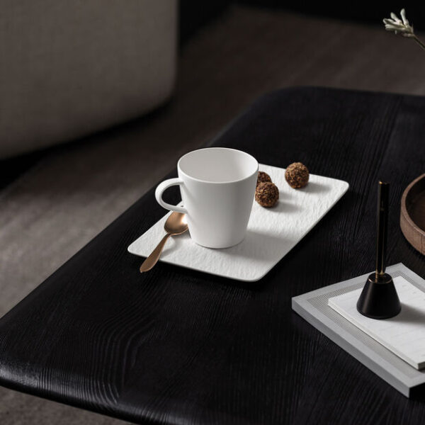 VILLEROY & BOCH Manufacture Rock Piatto da Portata Rettangolare 35x18 Bianco - immagine 2