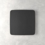 VILLEROY & BOCH Manufacture Rock Piatto Gourmet Quadrato cm 32,5 Nero