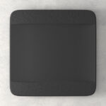 VILLEROY & BOCH Manufacture Rock Piatto Piano Quadrato cm 28 Nero
