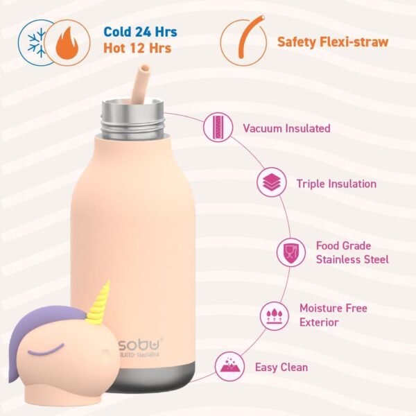 ASOBU - Bottiglia Termica Bestie Unicorn 460ml - immagine 3