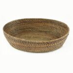 CESTINO PORTAPANE RATTAN OVALE MEDIO