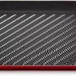 Le Creuset Grill quadrato Tradition in ghisa vetrificata 24cm Ciliegia