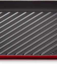 Le Creuset Grill quadrato Tradition in ghisa vetrificata 24cm Ciliegia