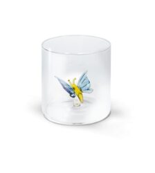 MONTEREY Bicchiere in vetro borosilicato con soggetto in vetro FARFALLA
