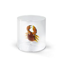 MONTEREY Bicchiere in vetro borosilicato con soggetto in vetro GRANCHIO