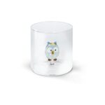 MONTEREY Bicchiere in vetro borosilicato con soggetto in vetro GUFO