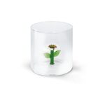MONTEREY Bicchiere in vetro borosilicato con soggetto in vetro MARGHERITA