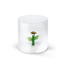 MONTEREY Bicchiere in vetro borosilicato con soggetto in vetro MARGHERITA