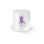 MONTEREY Bicchiere in vetro borosilicato con soggetto in vetro POLPO