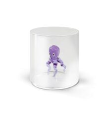 MONTEREY Bicchiere in vetro borosilicato con soggetto in vetro POLPO