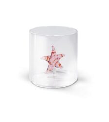 MONTEREY Bicchiere in vetro borosilicato con soggetto in vetro STELLA MARINA