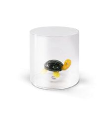 MONTEREY Bicchiere in vetro borosilicato con soggetto in vetro TARTARUGA
