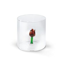 MONTEREY Bicchiere in vetro borosilicato con soggetto in vetro TULIPANO