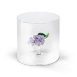 MONTEREY Bicchiere in vetro borosilicato con soggetto in vetro UVA
