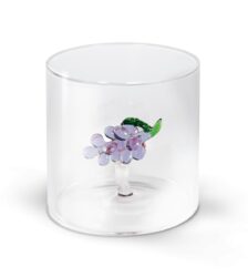 MONTEREY Bicchiere in vetro borosilicato con soggetto in vetro UVA