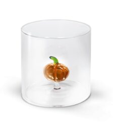 MONTEREY Bicchiere in vetro borosilicato con soggetto in vetro ZUCCA